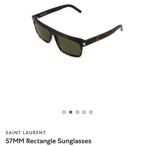 Saint Laurent 57MM Rectangle Sunglasses